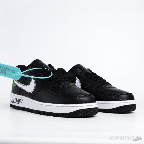 LV x Air Force 1 Low Trainer Sneaker Black White